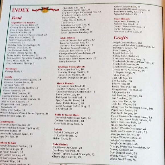 Country Woman 2001 Christmas Recipe & Crafts Hard Cover Book-EXCELLENT Condition - Picture 3 of 9